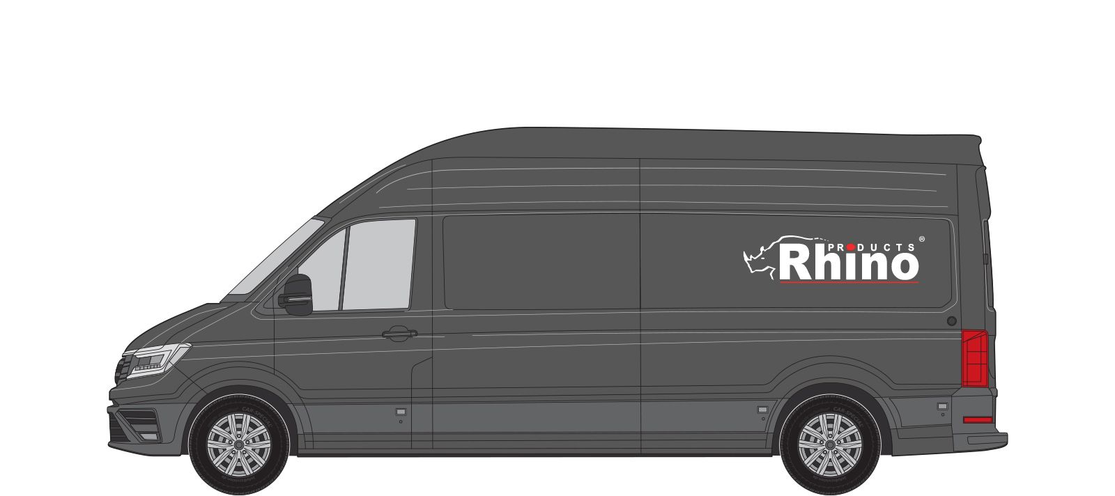 Lang hjulavtstand - Ekstra Høyt tak (L4H4)