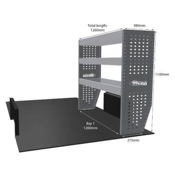 MR4 Bare Express Range til Fiat Scudo- En del - Hyller