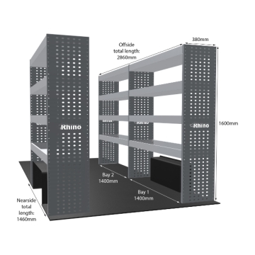 MR4 Bare Express Range til Man TGE - Full konfigurasjon - Hyller