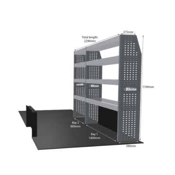 MR4 Bare Express Range til L3H3 Man TGE 2017- To deler - Hyller