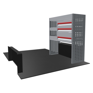 MR4 Bare Express Range til L2H1 Ford Transit Custom 2013-2023 - En del - Skuffer + Hyller