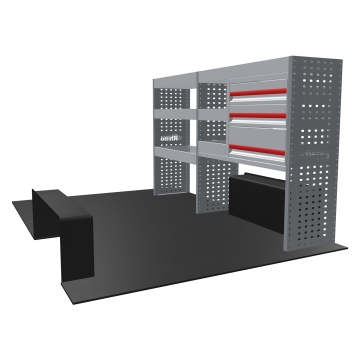 MR4 Bare Express Range til L1H1 Fiat Talento 2016-2021 - To deler - Skuffer + Hyller