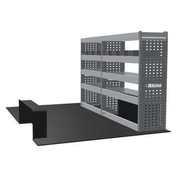 MR4 Bare Express Range til Fiat Talento L1H1- To deler - Topp Hylle - Gummimatter