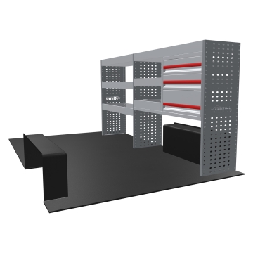 MR4 Bare Express Range til L2H1 Fiat Talento 2016-2021 - To deler - Skuffer + Hyller