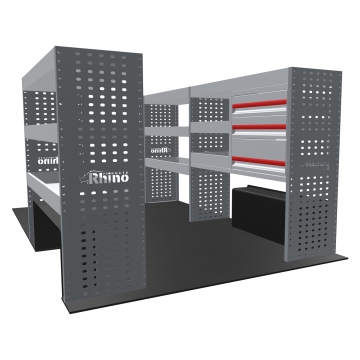 MR4 Bare Express Range til L2H1 Renault Trafic 2014- Full konfigurasjon - Skuffer + Hyller