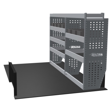 MR4 Bare Express Range til Citroen Jumpy L2H1- To deler - Topp Hylle - Gummimatter