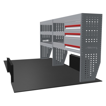 MR4 Bare Express Range til L3H1 Citroen Jumpy 2016- To deler - Skuffer + Hyller