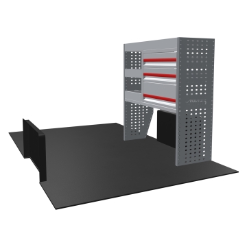 MR4 Bare Express Range til L1H1 Volkswagen T6 Transporter 2015-2023 - En del - Skuffer + Hyller