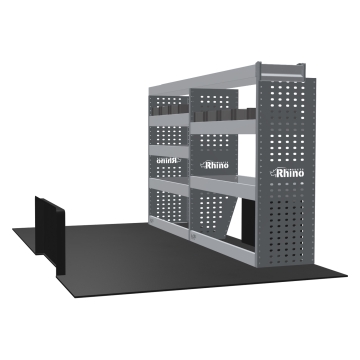 MR4 Bare Express Range til Volkswagen T6 L1H1- To deler - Topp Hylle - Gummimatter