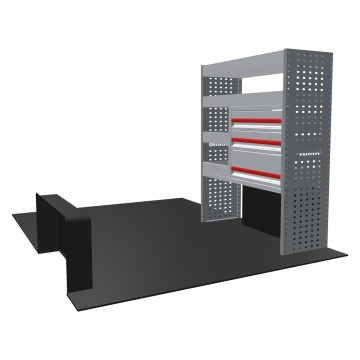 MR4 Bare Express Range til L1H1 Renault Master 2010-2024 - Forhjulsdrift - En del - Skuffer + Hyller