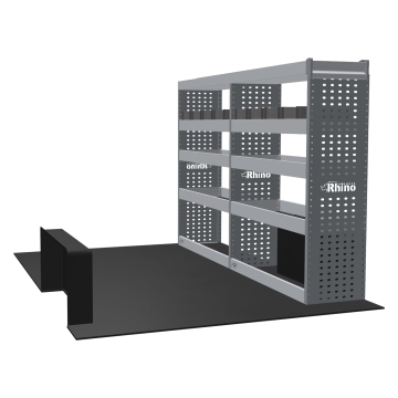 MR4 Bare Express Range til Renault Master L1H1- To deler - Topp Hylle - Gummimatter