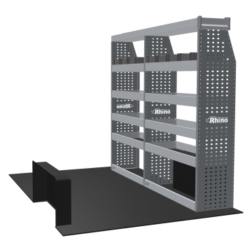 MR4 Bare Express Range til Renault Master L1H2- To deler - Topp Hylle - Gummimatter