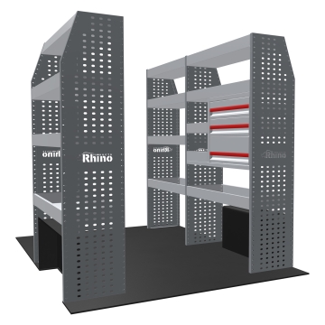 MR4 Bare Express Range til L1H2 Renault Master 2010-2024 - Forhjulsdrift - Full konfigurasjon - Skuffer + Hyller