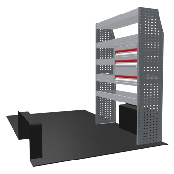 MR4 Bare Express Range til L2H3 Renault Master 2010-2024 - Forhjulsdrift - En del - Skuffer + Hyller