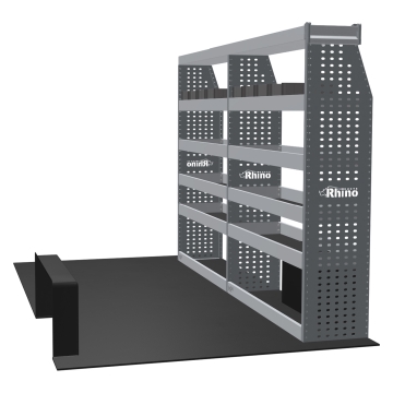 MR4 Bare Express Range til Renault Master L2H2- To deler - Topp Hylle - Gummimatter
