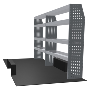 MR4 Bare Express Range til L3H3 Renault Master 2010-2024 - Bakhjulsdrift - To deler - Hyller