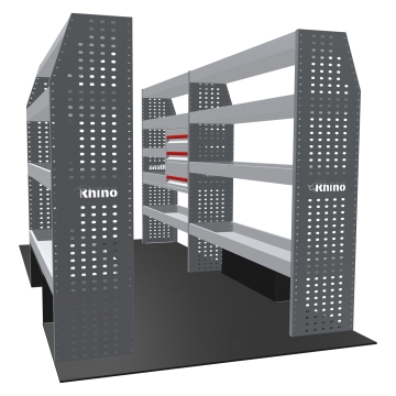 MR4 Bare Express Range til L3H3 Renault Master 2010-2024 - Bakhjulsdrift - Full konfigurasjon - Skuffer + Hyller