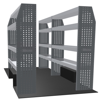 MR4 Bare Express Range til L3H3 Renault Master 2010-2024 - Bakhjulsdrift - Full konfigurasjon - Hyller
