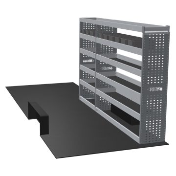 MR4 Bare Express Range til Renault Master L4H2- To deler - Topp Hylle - Gummimatter