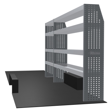 MR4 Bare Express Range til L4H2 Renault Master 2010-2024 - Bakhjulsdrift - To deler - Shelves