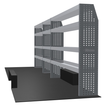 MR4 Bare Express Range til L4H2 Renault Master 2010-2024 - Bakhjulsdrift - Tre deler - Hyller