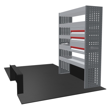 MR4 Bare Express Range til L2H2 Ford Transit 2014 - Forhjulsdrift - En del - Skuffer + Hyller
