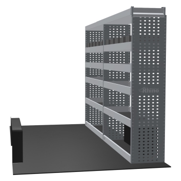 MR4 Bare Express Range til Ford Transit L2H3 FWD- To deler - Topp Hylle - Gummimatter