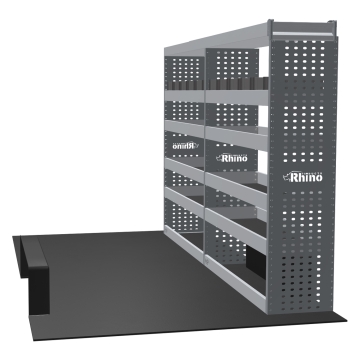 MR4 Bare Express Range til Ford Transit L2H2 RWD- To deler - Topp Hylle - Gummimatter