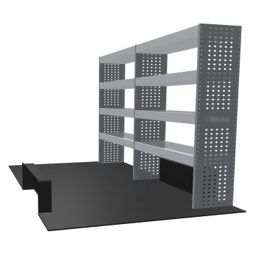 MR4 Bare Express Range til L2H2 Ford Transit 2014 - Bakhjulsdrift - To deler - Hyller