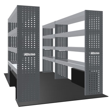 MR4 Bare Express Range til L3H2 Ford Transit 2014 - Forhjulsdrift - Full konfigurasjon - Hyller