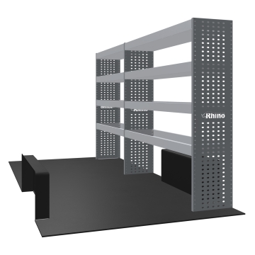 MR4 Bare Express Range til L3H2 Ford Transit 2014 - Bakhjulsdrift - To deler - Hyller