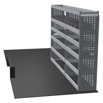 MR4 Bare Express Range til Ford Transit L4H3 - To deler - Topp Hylle - Gummimatter