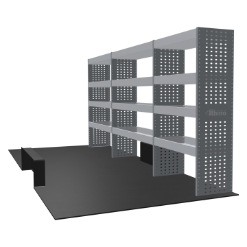 MR4 Bare Express Range til L4H3 - Bakhjulsdrift - Ford Transit 2014 - Tre deler - Hyller