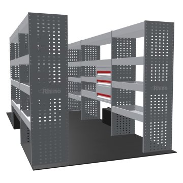 MR4 Bare Express Range til L4H3 - Bakhjulsdrift - Ford Transit 2014 - Full konfigurasjon - Skuffer + Hyller