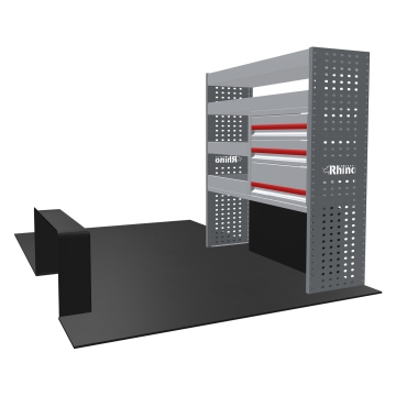 MR4 Bare Express Range til L1H1 Mercedes Sprinter 2018- Forhjulsdrift - En del - Skuffer + Hyller