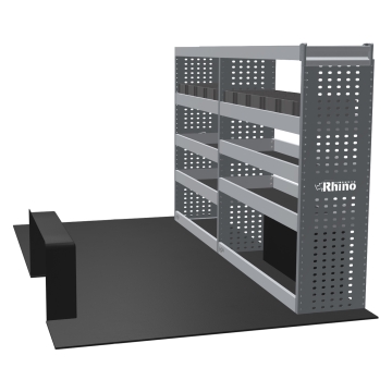 MR4 Bare Express Range til Mercedes Sprinter L1H1- To deler - Topp Hylle - Gummimatter