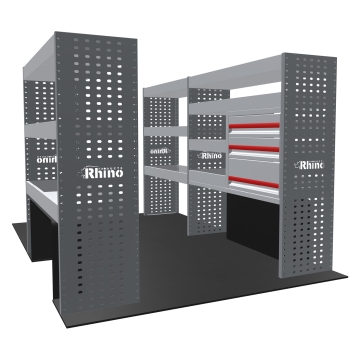 MR4 Bare Express Range til L1H1 Mercedes Sprinter 2018- Forhjulsdrift - Full konfigurasjon - Skuffer + Hyller