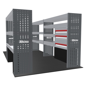 MR4 Bare Express Range til L2H1 Volkswagen Crafter 2006-2017 - Full konfigurasjon - Skuffer + Hyller