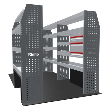 MR4 Bare Express Range til L2H2 Volkswagen Crafter 2006-2017 - Full konfigurasjon - Skuffer + Hyller