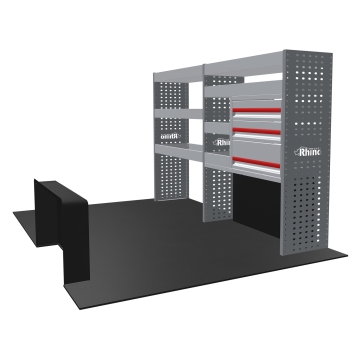 MR4 Bare Express Range til L1H1 Fiat Ducato 2006- To deler - Skuffer + Hyller