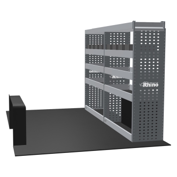 MR4 Bare Express Range til Fiat Ducato L1H1- To deler - Topp Hylle - Gummimatter