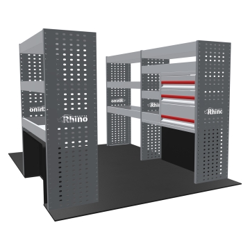 MR4 Bare Express Range til L1H1 Fiat Ducato 2006- Full konfigurasjon - Skuffer + Hyller