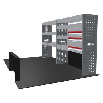 MR4 Bare Express Range til L2H1 Fiat Ducato 2006- To deler - Skuffer + Hyller