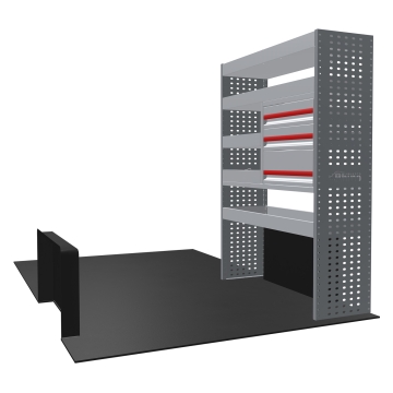 MR4 Bare Express Range til L2H2 Fiat Ducato 2006- En del - Skuffer + Hyller