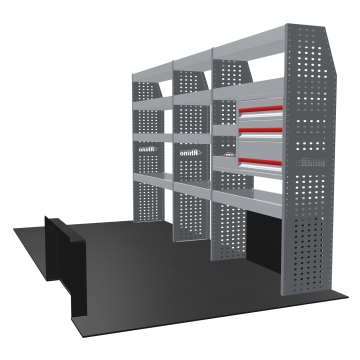 MR4 Bare Express Range til L3H3 Fiat Ducato 2006- Tre deler - Skuffer + Hyller