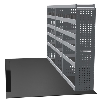 MR4 Bare Express Range til Fiat Ducato L3H3- Tre deler - Topp Hylle - Gummimatter