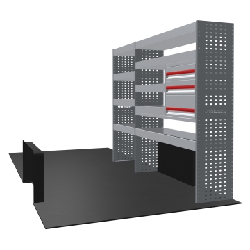 MR4 Bare Express Range til L4H2 Fiat Ducato 2006- To deler - Skuffer + Hyller