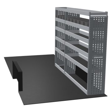 MR4 Bare Express Range til Fiat Ducato L4H2- To deler - Topp Hylle - Gummimatter