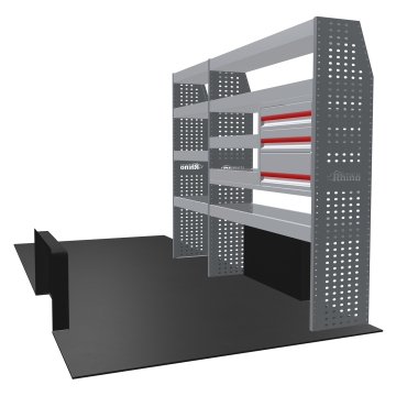 MR4 Bare Express Range til L4H3 Fiat Ducato 2006- To deler - Skuffer + Hyller