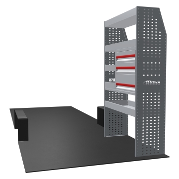 MR4 Bare Express Range til L4H2 - Bakhjulsdrift - Mercedes Sprinter 2018- En del - Skuffer + Hyller